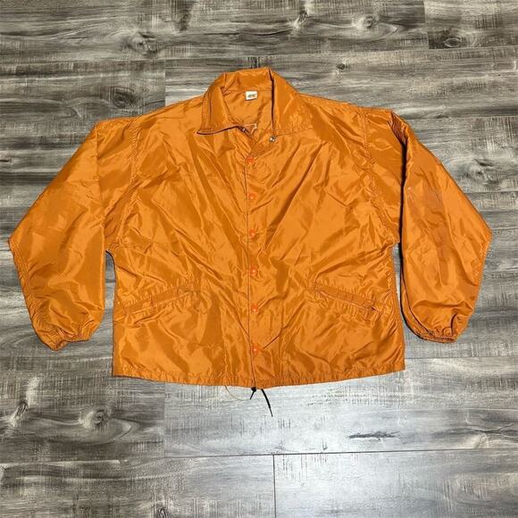 Vintage University of Texas Longhorns Men's Orange Windbreaker Jacket L - Picture 2 of 5